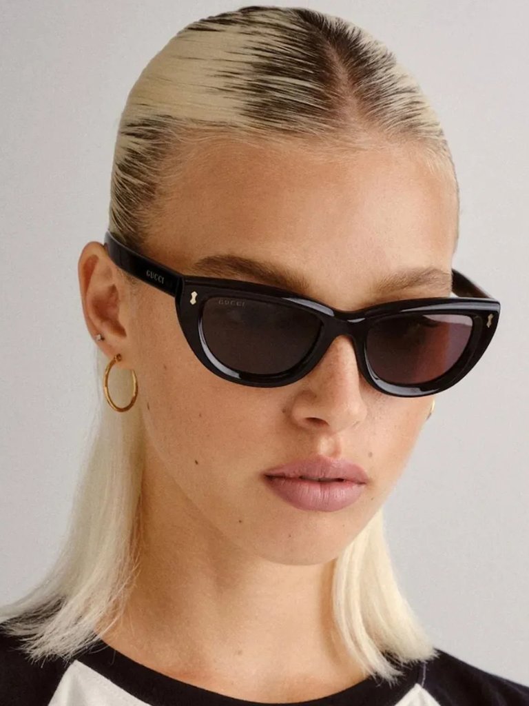 New Gucci Women Sunglasses, Black Cat Eye Women Sunglasses Gucci